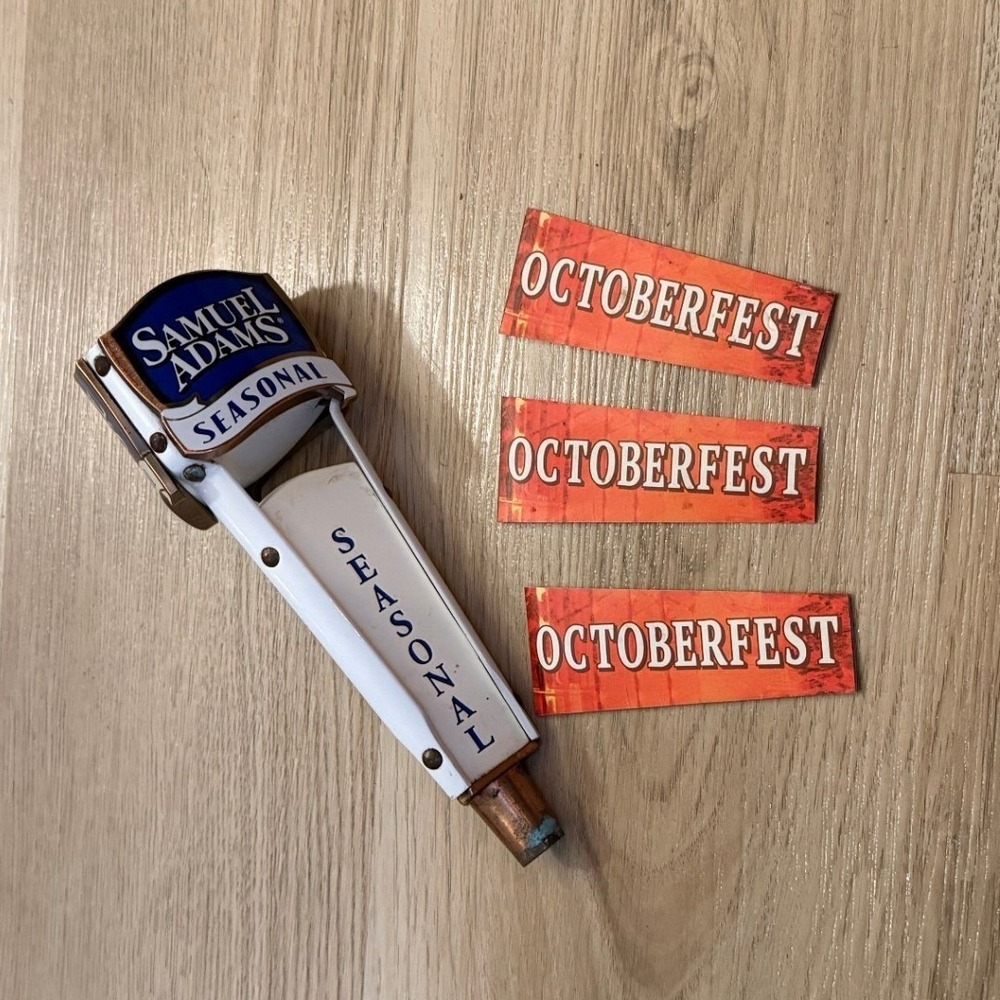 Samuel Adams Seasonal Beer Tap Handle Oktoberfest Winter Lager‎ Collectible